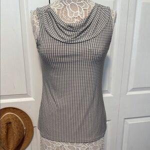 Banana Republic Factory Black and White Sleeveless Blouse